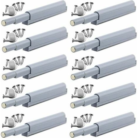 Appuyez pour ouvrir magnétique loquets Fermetures magnétiques push-open ouvre et ferme la porte avec une simple pression (10 pièces),de