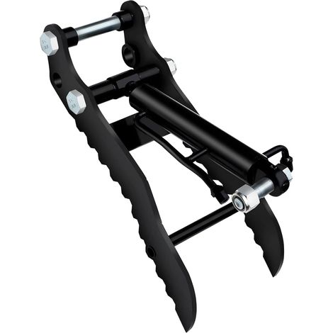 Clip de Pouce Hydraulique pour Mini Excavatrices, Petit Cran de Métal de Creuseur à Trou Unique, avec Cylindre Hydraulique, Tuyau à fileté M14 2 Pièces, pour les Chantiers (1/5)