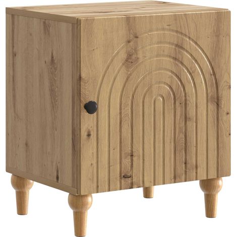 Armadio da Notte Rovere Artigianale 43 x 34,5 x 50 cm vidaXL