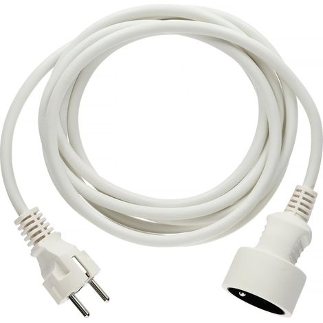 Cavo di prolunga H05VV-F bianco 3 metri