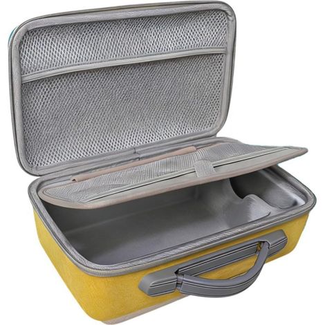Rigid case for Liene M100, portable storage bag made of pressure-resistant EVA with dividers for travel and on-the-go use (blue and yellow) (1/5)