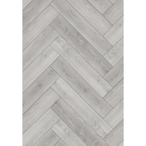 Échantillon de lames vinyles chevron 635 x 127 mm SPC 6,5 mm, support IPEX 1,5 mm, 4 V-Joint, Chêne - F1182-S (1/2)
