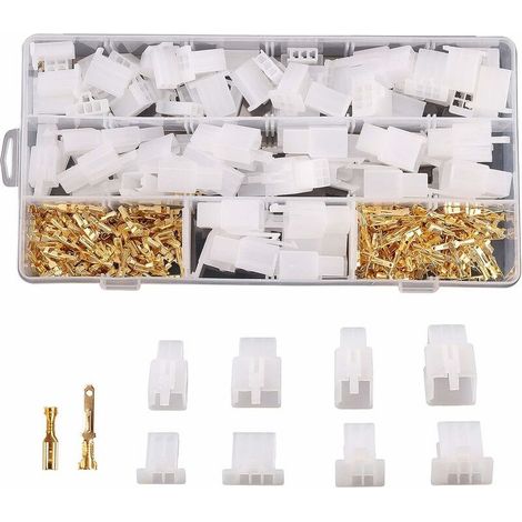 480Pcs 2.8Mm Automobile Connecteur Kit 2 3 4 6 Broches Automobile Fil électrique Connecteurs Kit Pour Moto Moto Voiture Camion Scooter Bateaux électrique Instruments (1/5)