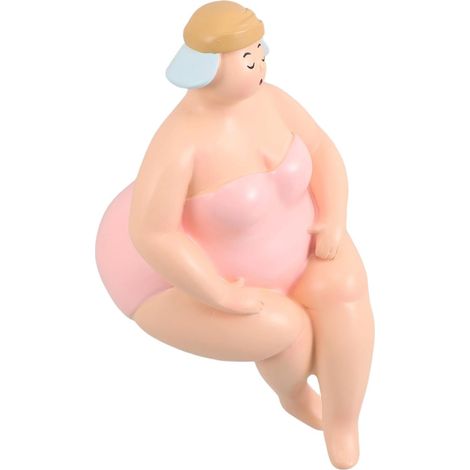 Figurine de Dame Ornement Résistant Design Unique en Résine Décoration Miniature Ambiance Artistique de Maison de Poupée de Plage pour Salon et Chambre (1/5)