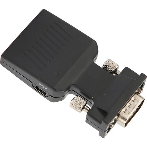 Convertisseur VGA mâle vers interface multimédia HD femelle pour ordinateurs, ordinateurs portables et projecteurs (1/5)