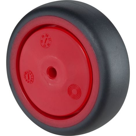 BS Rollen Gummirad A85.F003, Durchmesser 75 grau, Achs, Durchmesser 6, 60kg