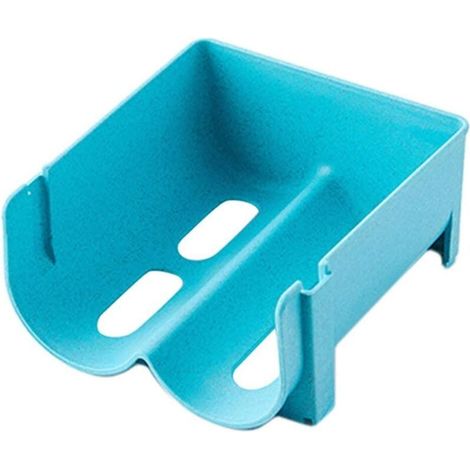 Lot de 3 Range-bouteilles de réfrigérateur empilable pour réfrigérateur et boisson - Boîte de rangement pour bidons de bière - Bleu (1/4)