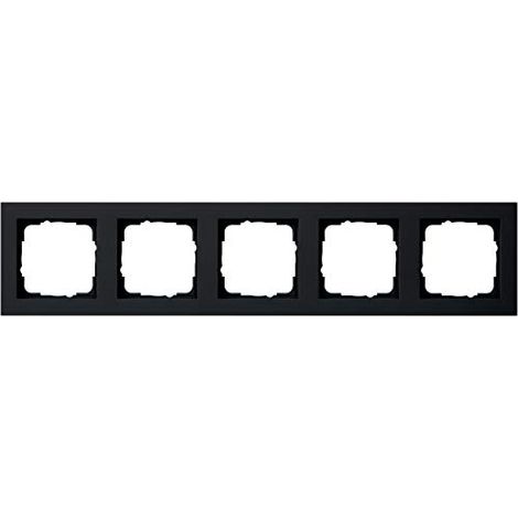 Gira Marco embellecedor 5f Gira E2 Negro m [021509], 0215 09