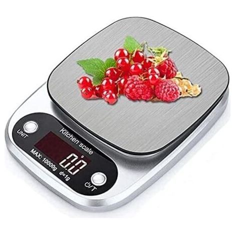 Balances de Cuisine Wlectronic Mini Balance Numérique Balances de Bijoux de Poche 5Kg/0.1g Balance de Cuisine Numérique Plate-forme en Acier Inoxydable Cuisson Régime Alimentaire Balance de P (1/4)