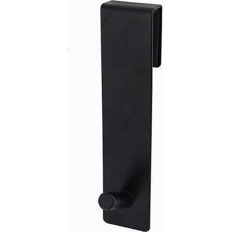 Cleafe - Gancio Per Box Doccia Appendi Asciugamano Accappatoio Bagno 4x13.5 Cm Nero 87769 - (1/5)