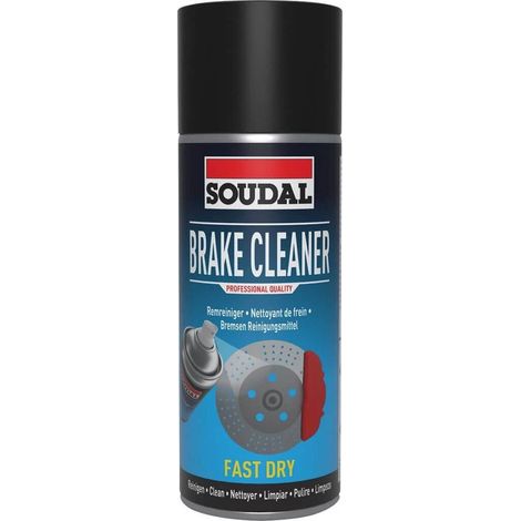 Soudal detergente freni 400 ml spruzzo pulizia spray delle parti montaggio 360 °