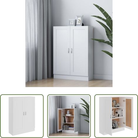 Bücherregal -  Bücherschrank Weiß 82,5x30,5x115 cm Holzwerkstoff (1/5)