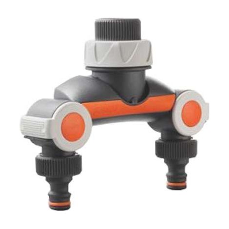 Presa rubinetto g.f. a doppia uscita 3/4"