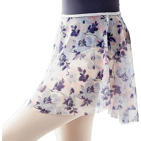 Jupe de danse classique portefeuille en mousseline pour femme, tailles S-2XL-L, style 2-L (1/5)