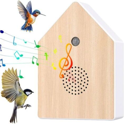 Boîte à Détecteur de Mouvement, Boîte À Sons d'oiseaux, Boîte à Sons Naturels avec Support Mural, Créez Une Atmosphère Relaxante pour WC Invités Salle de Bain Spa et Détente (1/5)