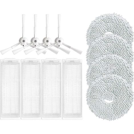 Accessoire pour aspirateur robot laveur de sols Miwhole M9 Pro Max : brosse latérale et filtre HEPA (1/5)