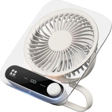 Mini-Ventilator, Büro-Tischventilator, tragbarer Tischventilator – Weiß (1/5)