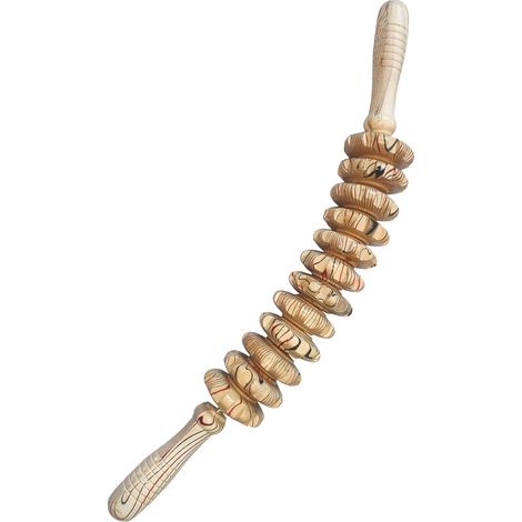 Outils de massage thérapeutique en bois, bâton de massage incurvé pour le remodelage corporel, masseur de drainage lymphatique, kit de massothérapie, masseur anti-cellulite (1/5)