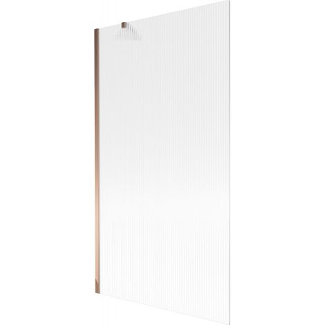 Mexen Next paroi de baignoire 1 volet 100 x 150 cm, rayures, or rose - 895-100-000-00-09-60 (1/5)