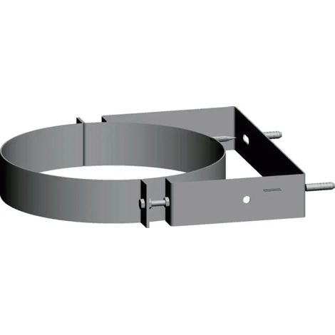 Wolf Staffa a muro DN125 regolabile in acciaio inox, 2651662