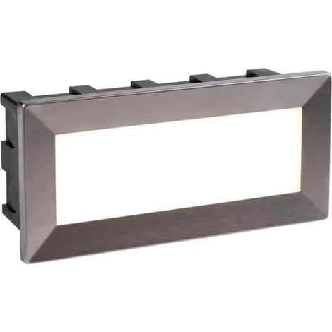 LED Spot encastré Lampe Acier inoxydable Noir Extérieur Terrasse Éclairage (1/3)