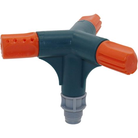 Irrigation Trident Rotary Sprinkler à trois vitesses Sprinkler rotatif réglable à trois vitesses, utilisée pour le système d'irrigation Garden Garden Arrosage Eau de jardinage (Color : Random) (1/5)