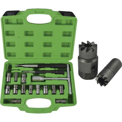SET 17 PIEZAS ESCARIADOR INYECTORES JBM52813