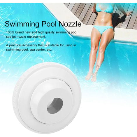 Ej.Life Raccord de Jet Retour pour Piscine - 1,5" Filetage Blanc - Accessoire Remplaçable pour Buse de Sortie d'Eau (1/5)