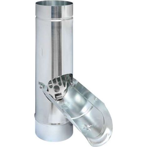 GRÖMO ZINK Regenwasserklappe ø100mm aus TITANZINK mit Griffmulde und Edelstahlsieb, 63528