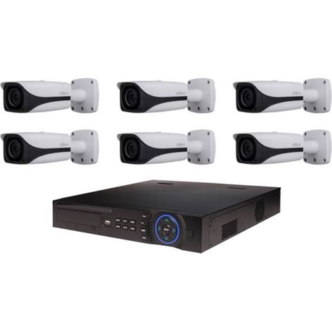 Kit de Vidéosurveillance Dahua Enregistreur DVR et 6 Caméras Box Analogiques HDCVI PTZ (1/2)