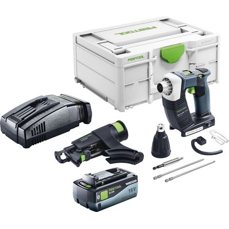 Festool DURADRIVE DWC 18-2500 Basic Akku Bauschrauber 18 V 18 Nm Brushless + 1x Akku 8,0 Ah + Schnellladegerät + Systainer