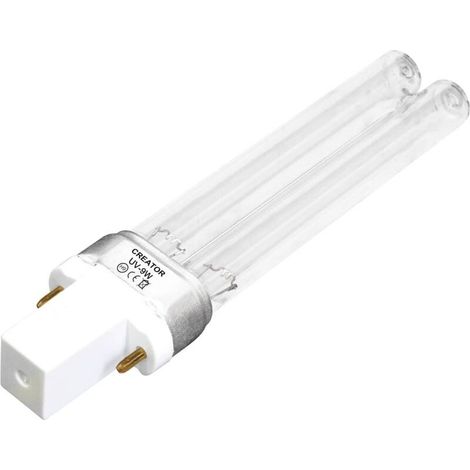 Tube de lampe UVC 9 W G23 – Remplacement pour filtres et clarificateurs UVC – Longueur 145 mm – Durée de vie 8000 heures (1/5)