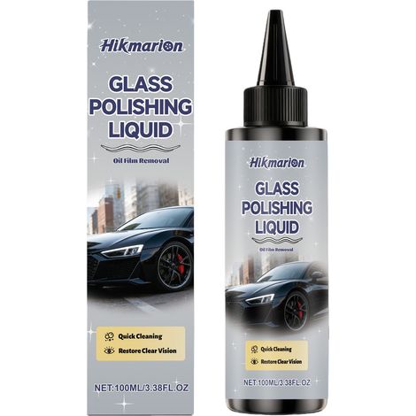 Glaspolierflüssigkeit zur Entfernung von Ölflecken auf Glasoberflächen, geeignet für alle Arten von Autoscheiben und Windschutzscheiben – 100 ml -- BIEMMEDUE (1/5)