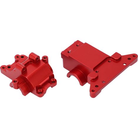 Boîtier de Transmission Avant/Arrière en Alliage pour Traxxas Teton 1/18 - Rouge (1/5)