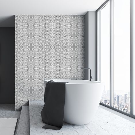 Sticker Mural Carrelage adhésif Cuisine Salle de Bain - 60 STICKERS CARRELAGES TERRAZZO MADDALENA - 60stickers10x10cm (1/5)