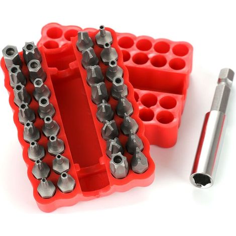 Embout de visseuse électrique – Lot de 33 pièces, embouts creux en acier trempé, compatibles avec toutes les marques (1/5)