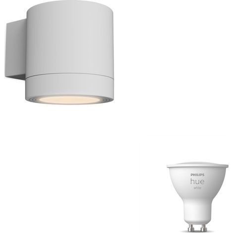 Philips Fylx Aplique de Pared Exterior Down GU10 (Blanco) Luz blanca cálida - Hue White (1/5)