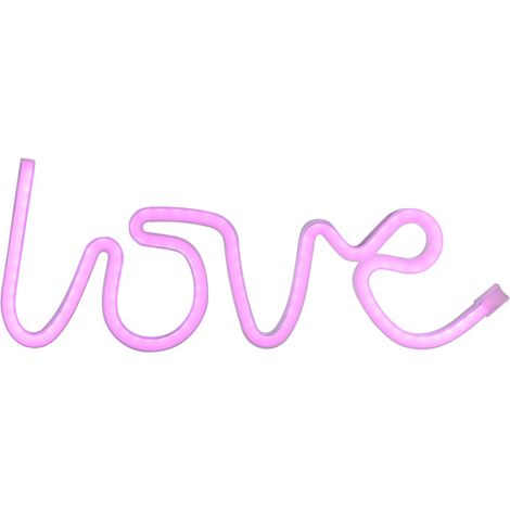 Just light LED Dekoleuchte Love 12,5 x 2 x 34,5 cm (1/3)