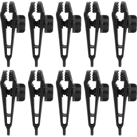 10 attaches robustes pour bâche, clips de fixation pour tente et store de terrasse, accessoires de camping résistants (1/5)