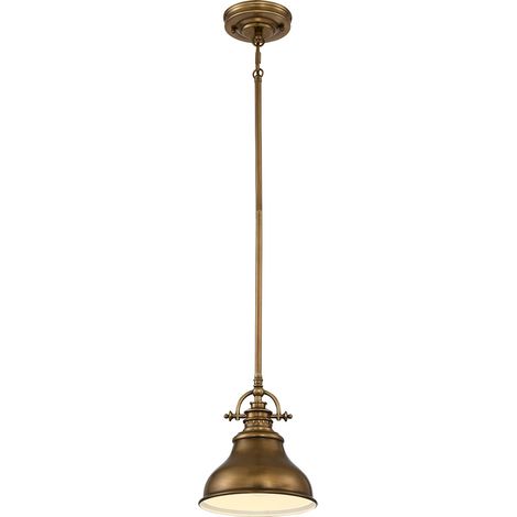 Sospensione Industrial Nordica Emery Metallo Ottone Anticato Piccola 1 Luce E27 (1/5)