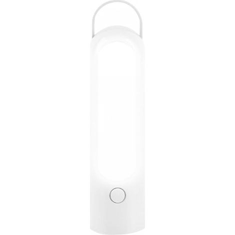 Lampe torche de camping blanche, 4,54,517,8 cm, veilleuse LED rechargeable portable, adaptée au camping et à l'éclairage extérieur. (1/5)
