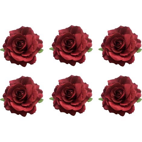 Pin À Fleurs - Brosse À Cheveux Et Broche Combinée - Diamètre 10 cm - Pour Femme - Occasions Festives Et Mariage - Lot De 1 (1/5)