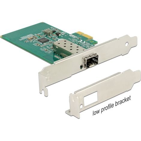 Pcie x1 gigabit lan 1x sfp slot i210 delock