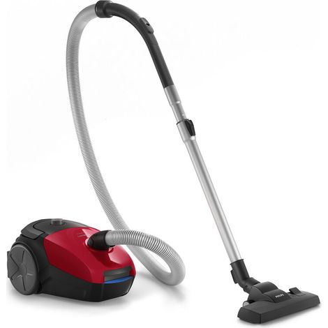 Philips  FC8243/09  Aspirapolvere  Con sacchetto  Potenza 900 W  Capacità contenitore polvere 3 L  Rosso/Nero (1/10)