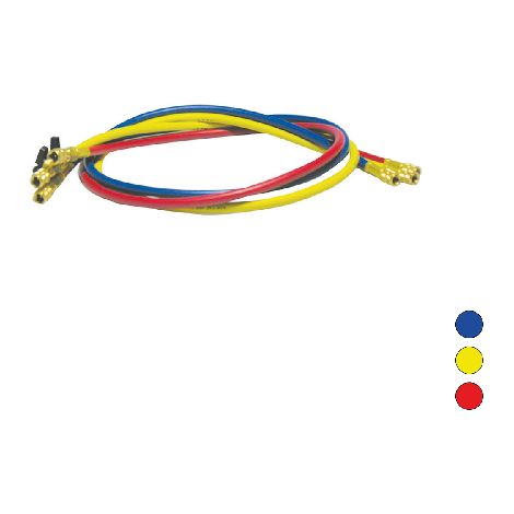 TUBO FLESSIBILE FRUSTA 1500 MM ATTACCHI IN LINEA CON VALVOLA A SFERA 5- Rosso- MARIE- pezzi 1