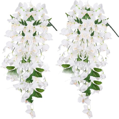 Bougainvillée artificielle Speetabilis à suspendre, résistante aux UV, fleur artificielle réaliste, pour mariages, fêtes, usage intérieur et extérieur, jardin, cour, décoration murale, fleurs artifici (1/5)