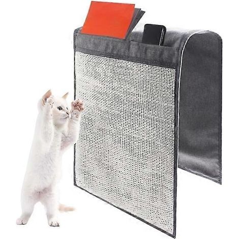 Tapis en corde pour chat, tapis en corde pour canapé pour chat, tapis en corde pour chat à 2 compartiments, meuble anti-griffures pour chat, tapis en corde anti-griffures pour canapé pour chat (1/5)