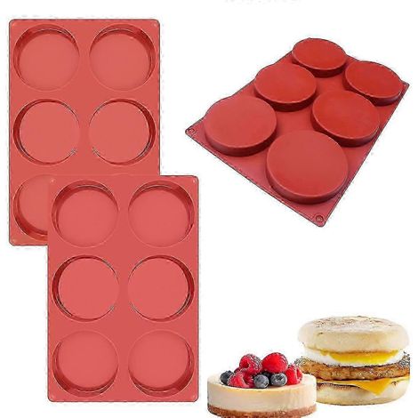 Moules à gâteaux en silicone à étages, multifonctionnels pour créations artisanales, cuisson antiadhésive, résistance à la chaleur étendue, conception robuste, silicone de qualité alimentaire (1/5)