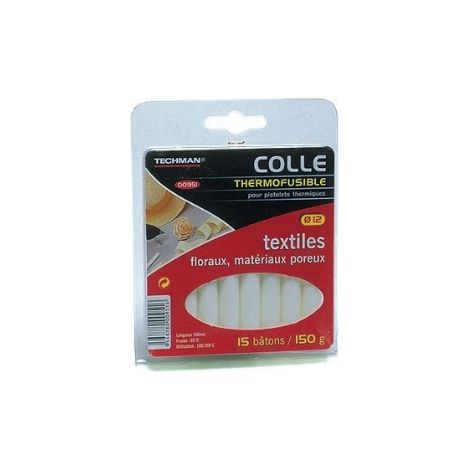 15 Karton-/Textilklebestifte (12 x 100 mm) TECHMAN