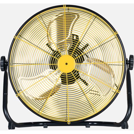 Fabrilamp – Ventilateur industriel 80 W – 3 vitesses – 3 pales orientables à 180° – Construction métal et aluminium – Dimensions 48,5 x 51 x 19,5 cm (1/4)